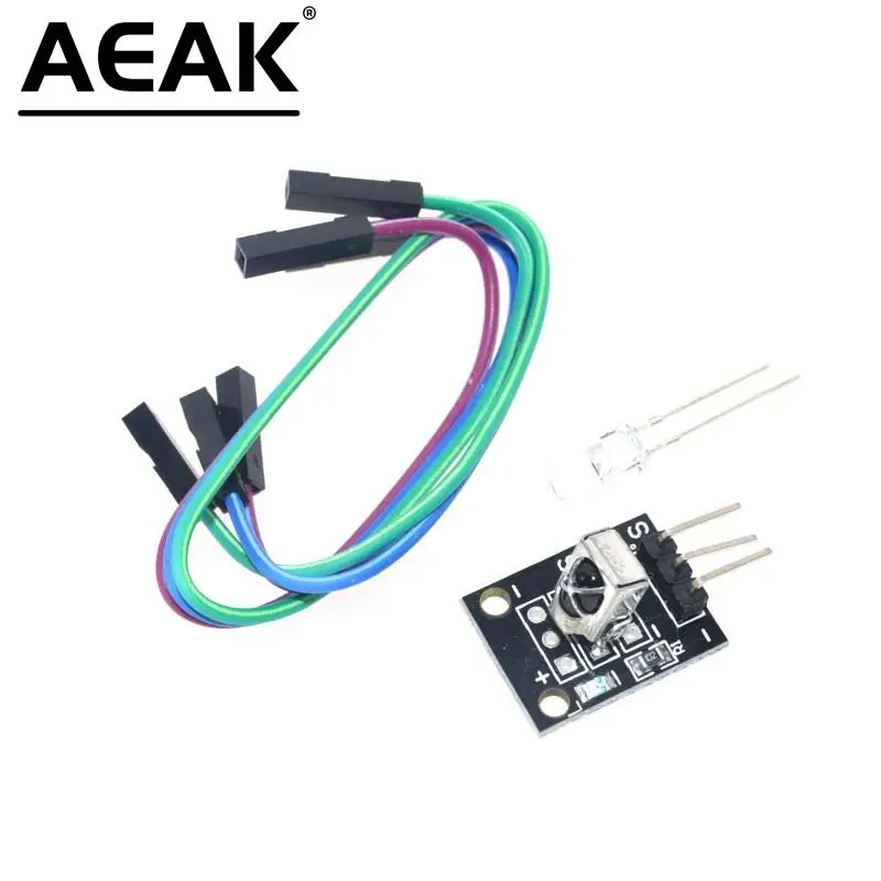AEAK инфракрасный ИК беспроводной модуль дистанционного управления наборы DIY Kit HX1838 для Arduino Raspberry Pi
