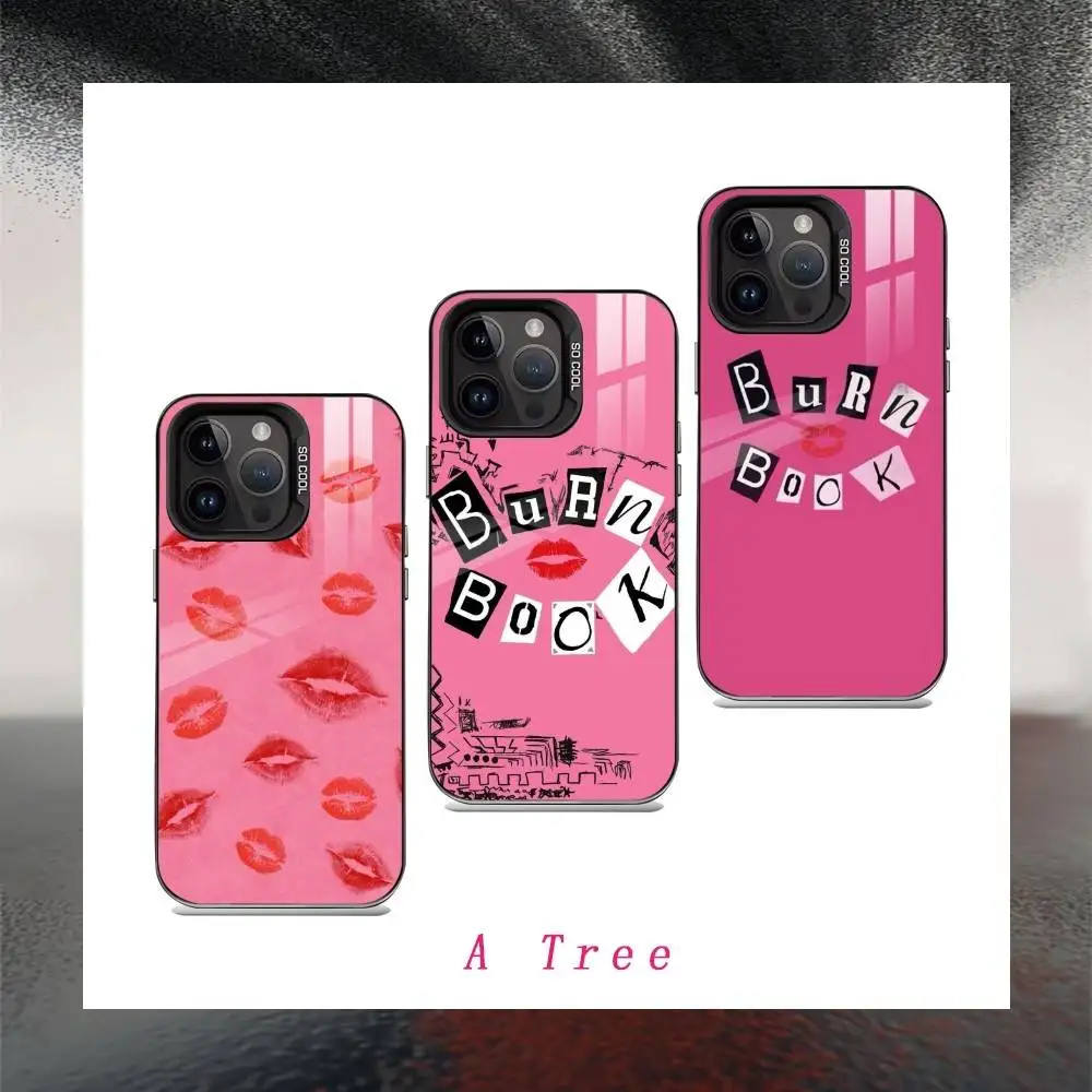 

M-Mean G-Girls Burn Book Phone Case For iPhone17, 16,15,14,13,12 Pro Max Black Candy Matte Shockproof Cover