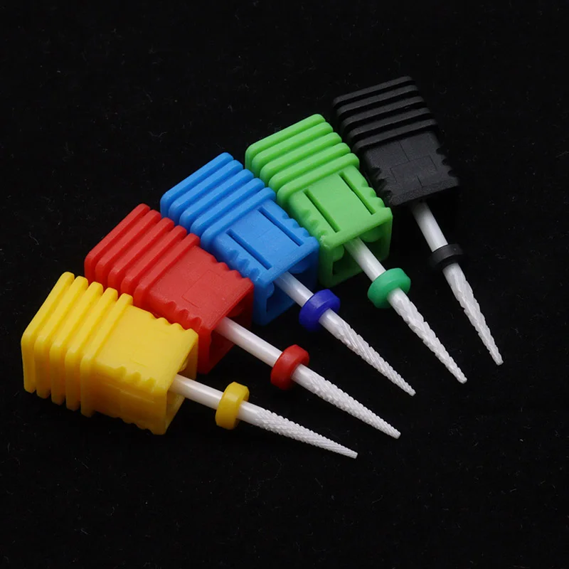 New! Needle Ceramic Nail Drill Bit Milling Cutter for Manicure Machine Electric  Drill Milling Cutter Nail Art Accessories