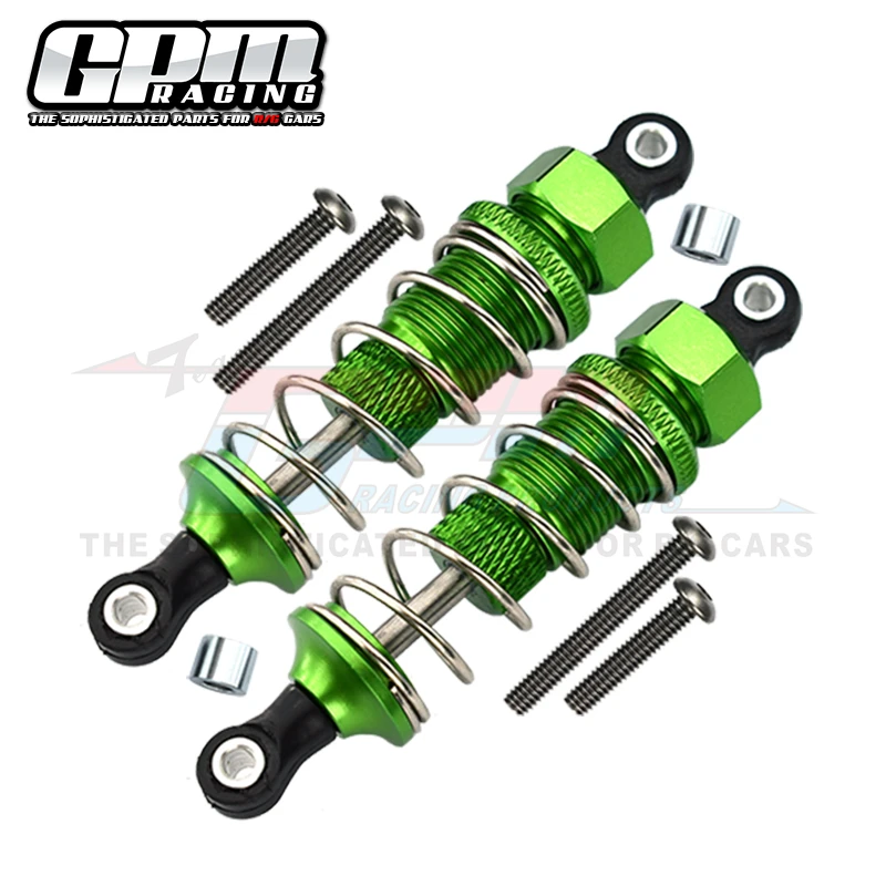GPM ALUMINIUM FRONT ADJUSTABLE PLASTIC  BALL TOP 70MM DAMPER  For TAMIYA-DT-03 - Image 2