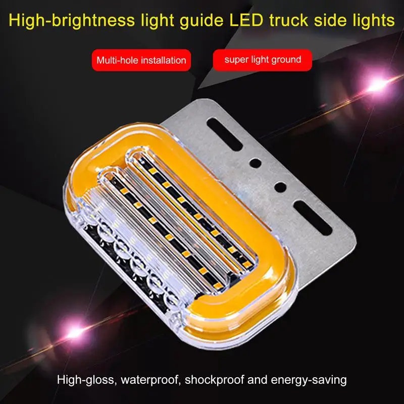 LED Trailer Tail Lights Multipurpose Turn-Signal Brake Trailer Lights LED Trailer Side Lights Highlight Turn Signal Light Lamp