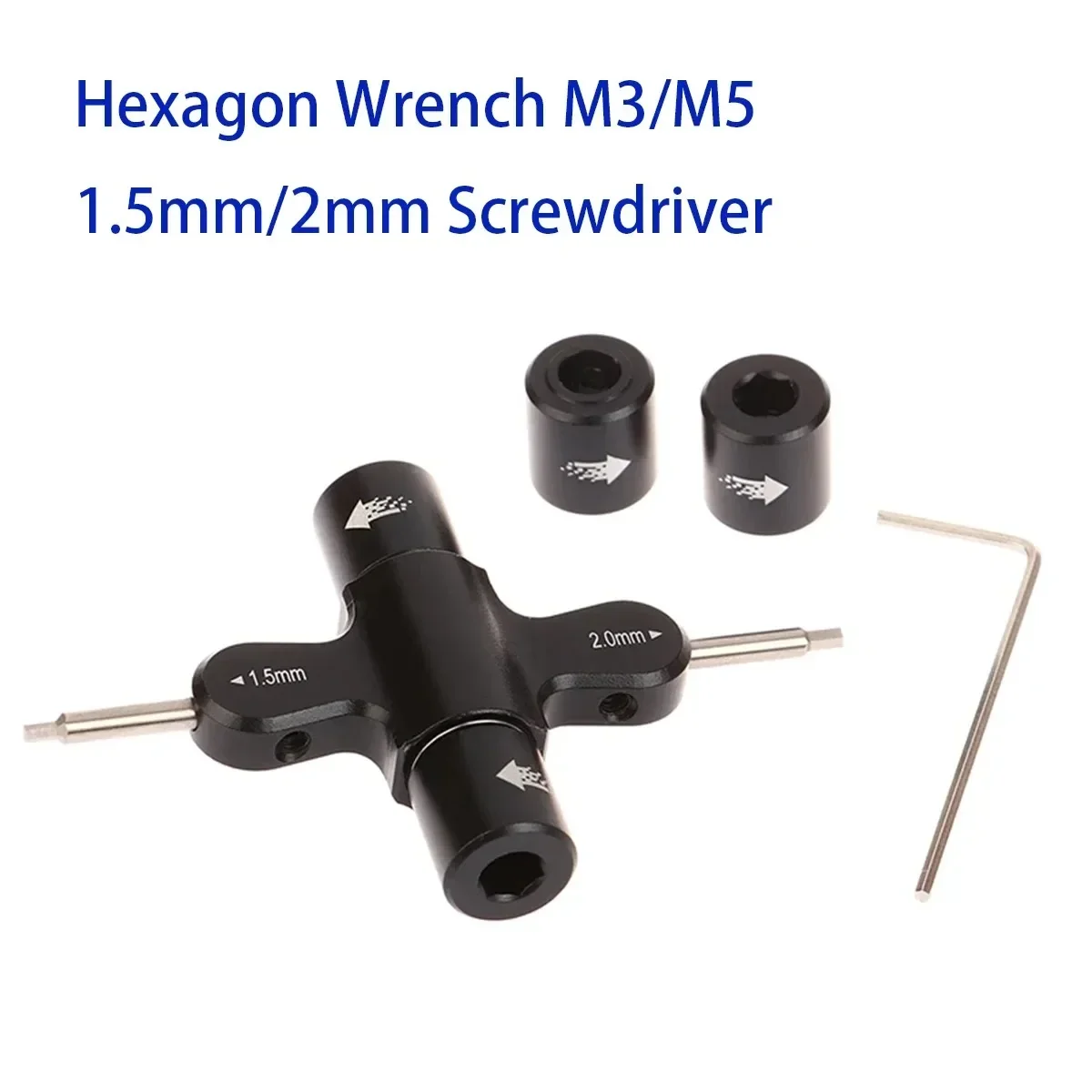 iFlight Prop Tool (Ratchet w/ Bearing) Quad M5 Wrench 1.5mm/2mm screwdriver with Built in One Way Bearing Tool for RC Drone FPV