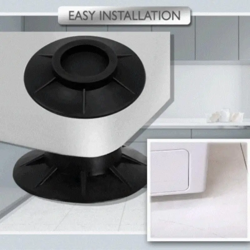 4/1Pcs Washer Foot Pad Anti Vibration Pads Washing Machine Holder Dryer Shock Support Prevent Moving Non-Slip Home Supplies