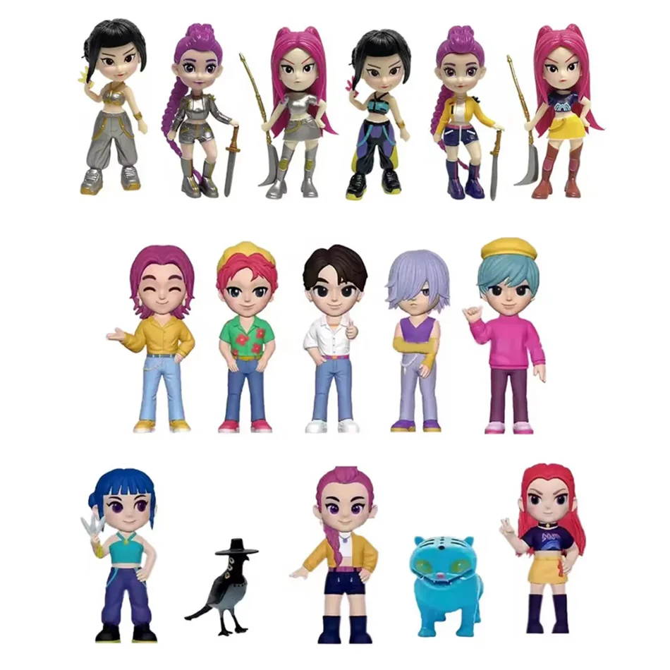 アニメ K-POP ガールズ/ボーイズグループフィギュア漫画デモンハンターゲーム周辺機器デスクオーナメントコレクタブルモデル理想的なギフトチョイス