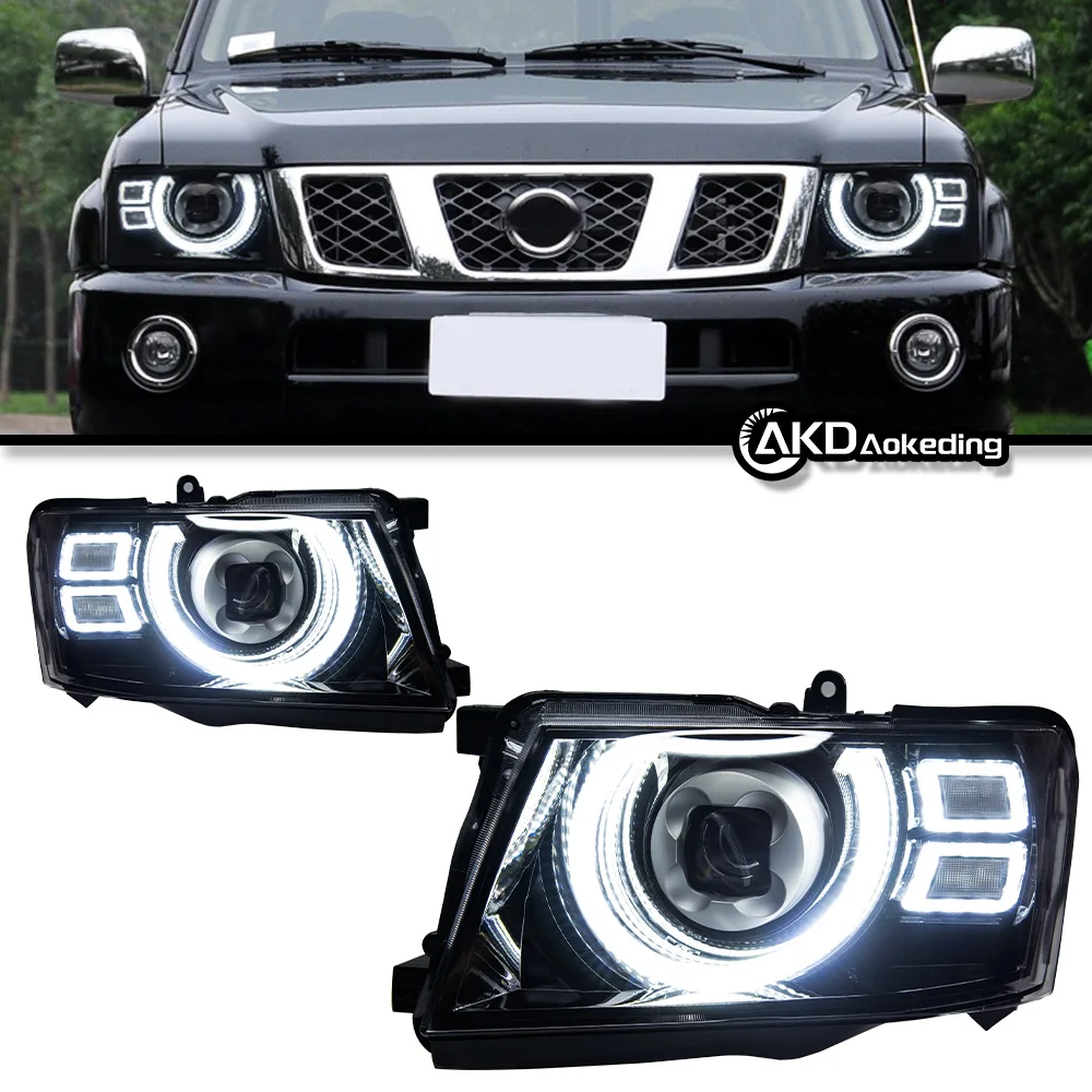 Car Lights for Patrol Y61 2005-2022 LED Auto Headlights Assembly Upgrade Defender Style Design Bifocal Lens Exterior Accessories