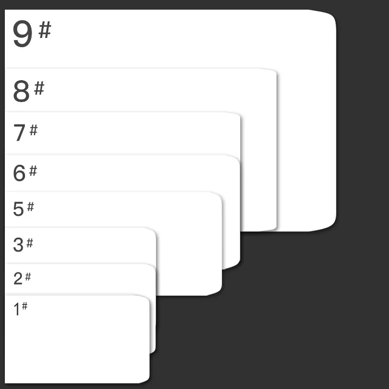 20 قطعة مغلف ورقي أبيض كلاسيكي فارغ مكتب مغلفات حروف مدرسية