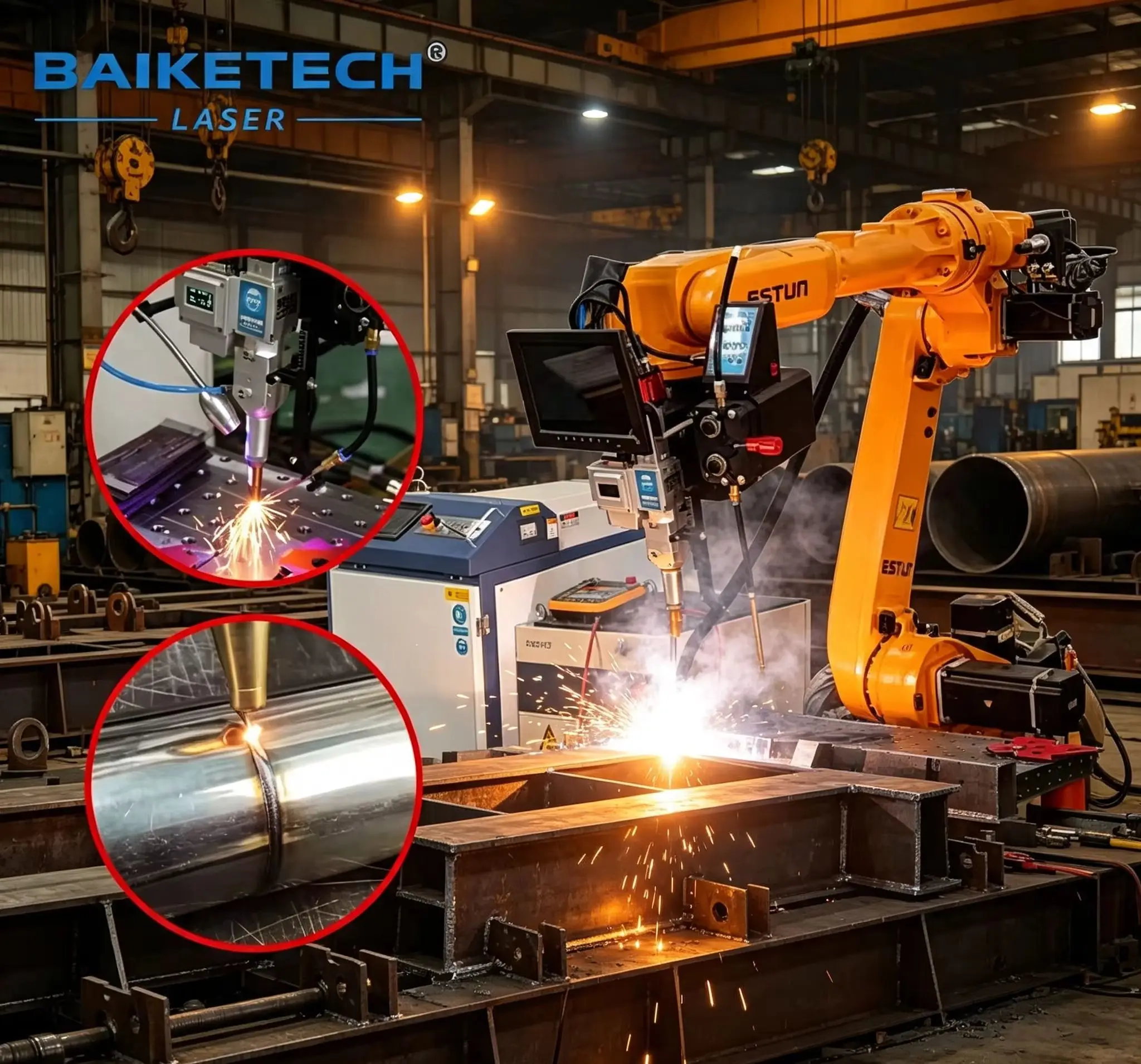 Ultra Stable 6 Axis Robotic Fiber Laser Welder Precision Curve Welding Machine Beautiful Weld Seam Complex Thin Metal Component
