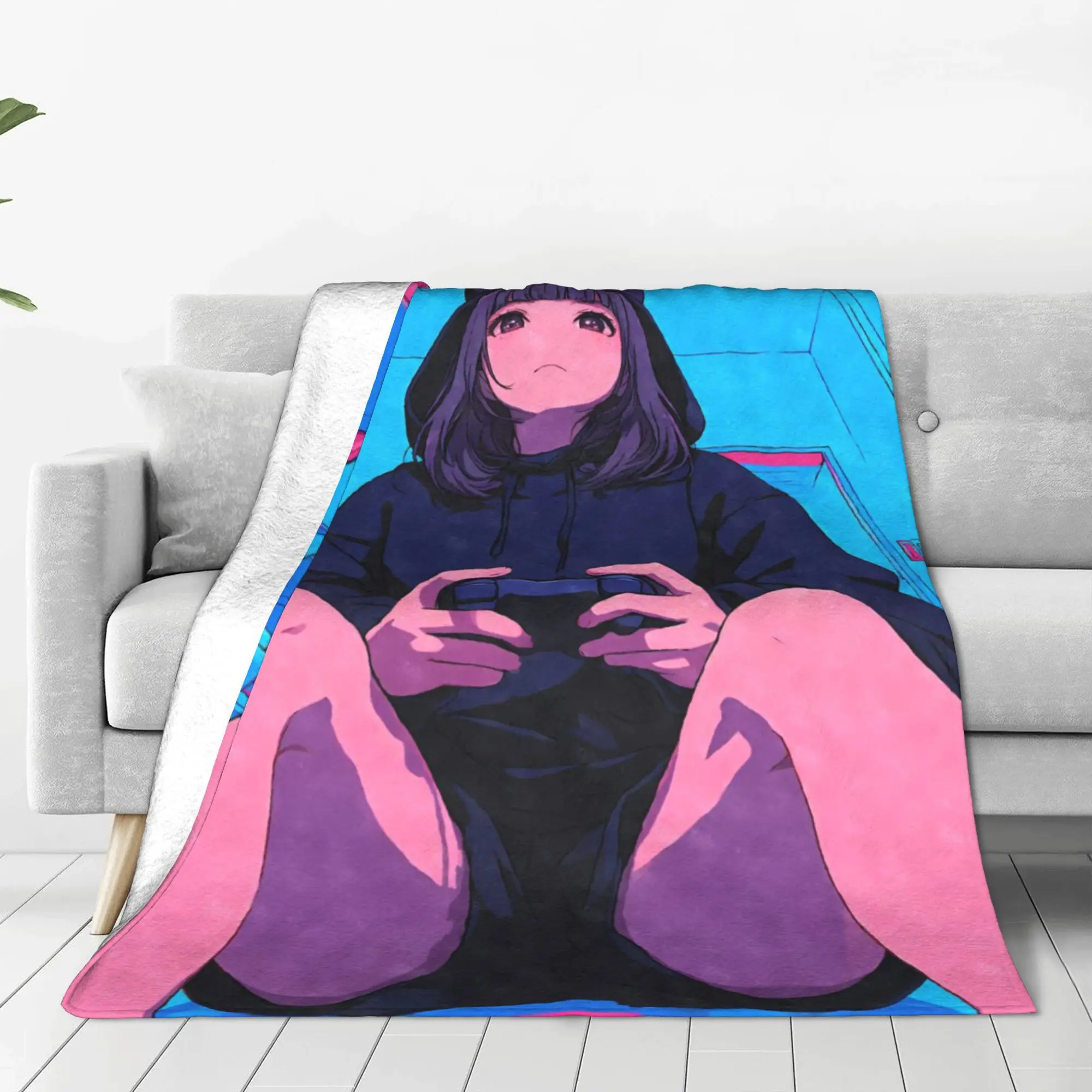 

Фланелевое одеяло, теплое, мягкое, пушистое, для взрослых, диван-кровать, одеяло для гостиной, удобное покрывало для путешествий на открытом воздухе, BL 106352