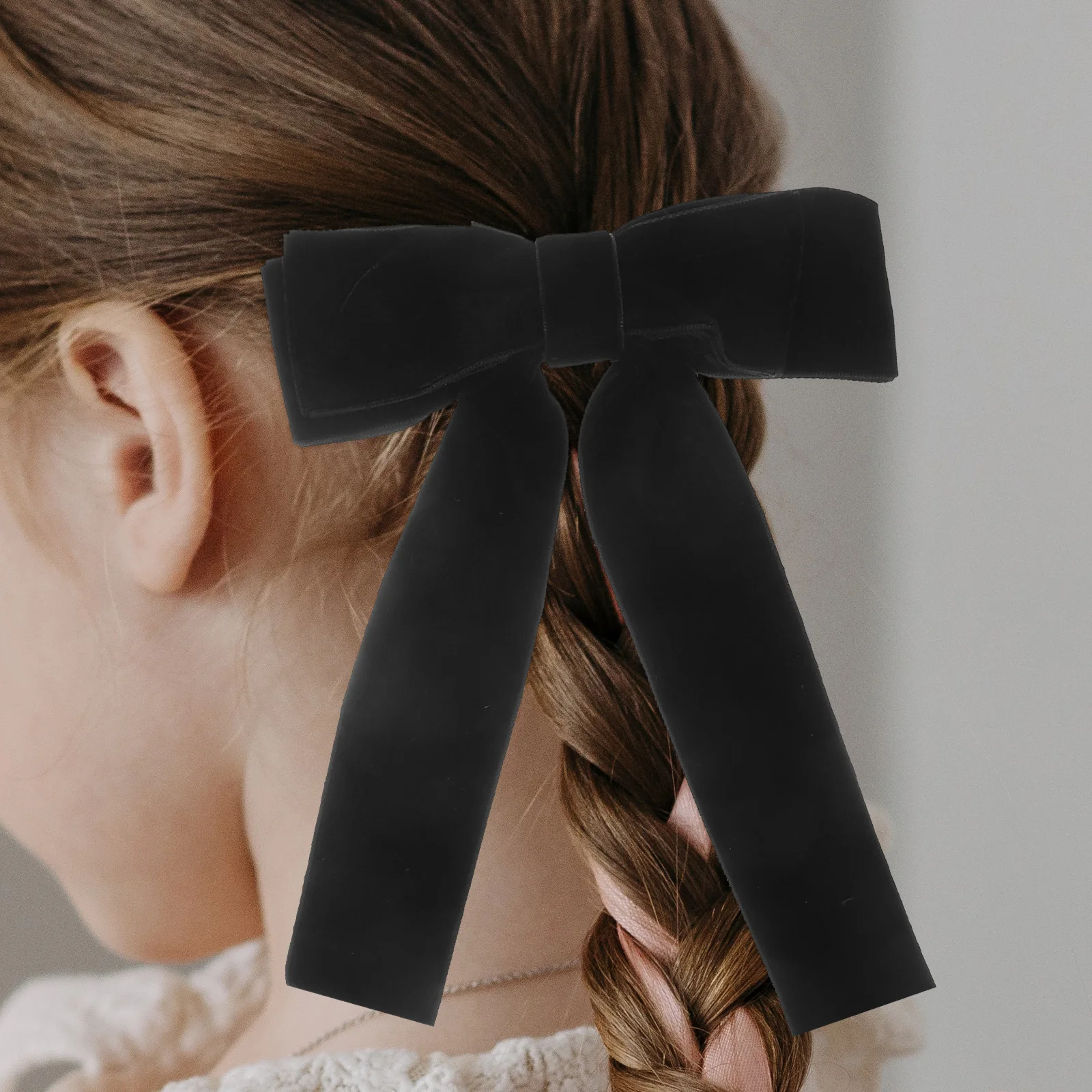 

2Pcs Big Bow Hair Clips for Women Long Ribbon Bows Stylish Hairpins Barrettes Fashion Hair Accessories for Festival Birthday