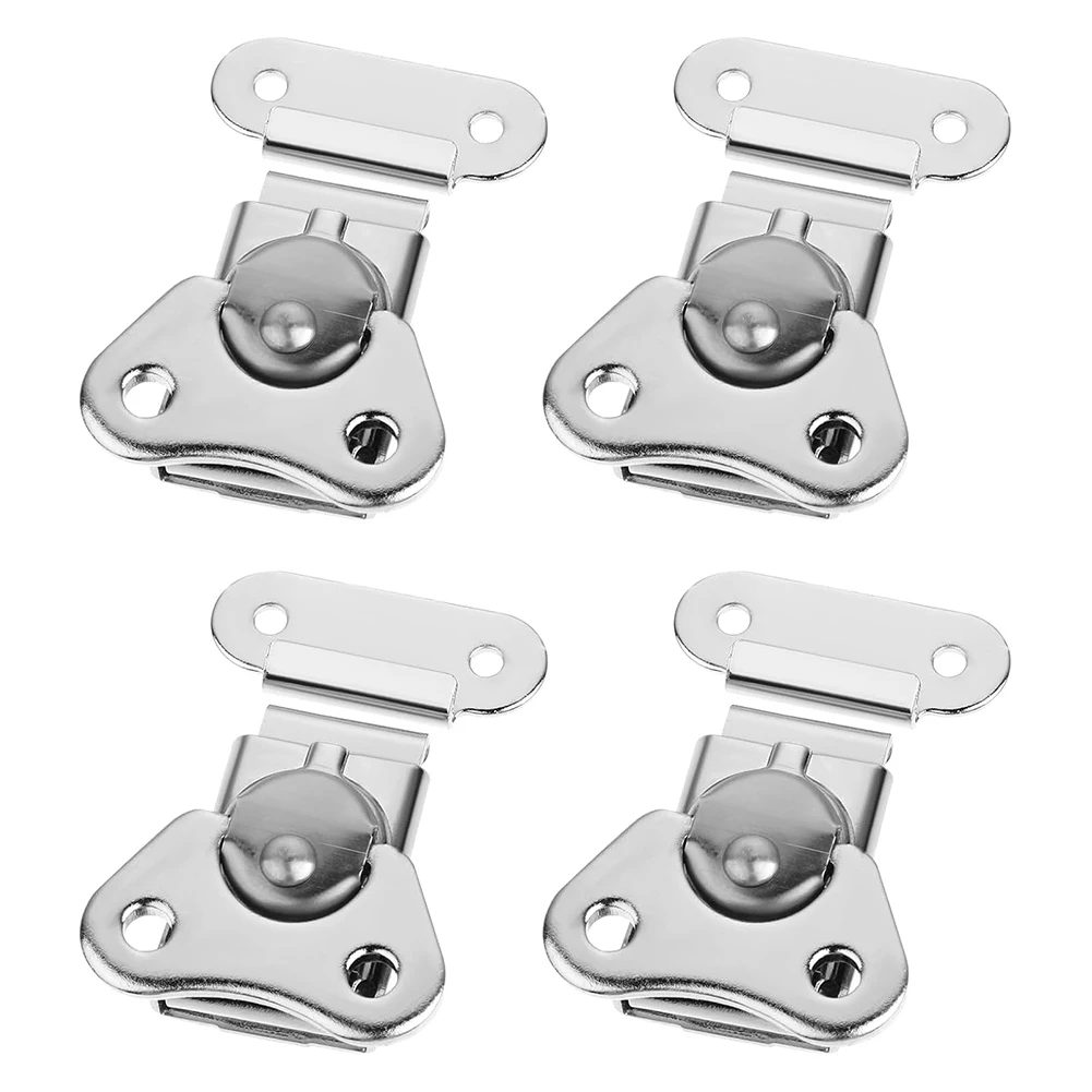 4Pack Spring Latch Stainless Steel Spring Loaded Small Butterfly  Latch For Cabinets Tool Box Locker Flight Case Microphone Box