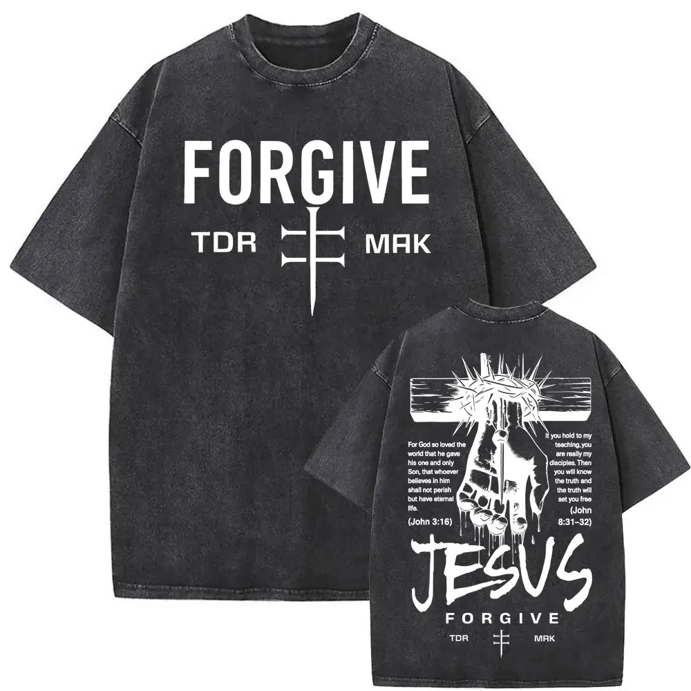 Your Way' S Better Christian Bible Verse Print T-shirts Men Women Gothic High Street Classic T Shirt Vintage Washed T-shirt Tops