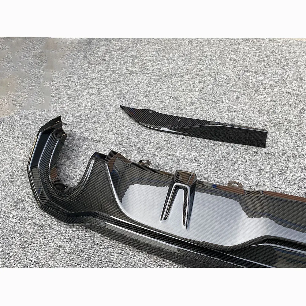 

Dry Carbon Fiber Rear Lip Diffuser With Splitters for BMW 4 Series G26 M Sport 2020+ Side Aprons Bumper Spoiler Car Styling