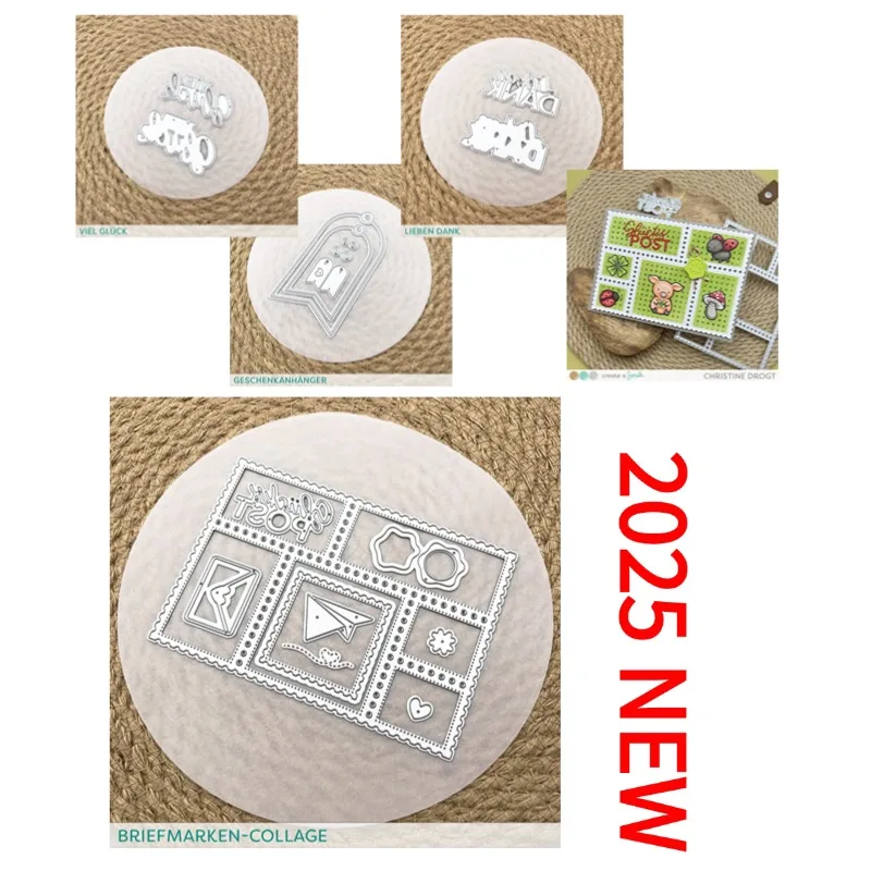 DIY Collage Geschenk Anhänger Lieben Dank Happiness Metall Stanzform Scrapbook Tagebuch Dekoration Schablone Prägevorlage Gruß
