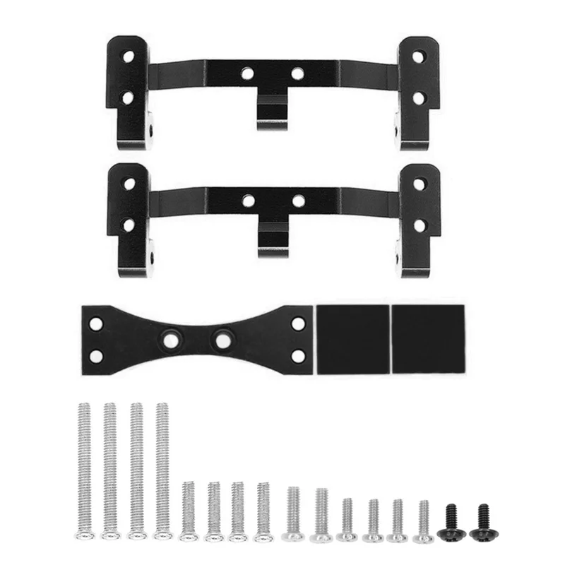 Metalowa podstawa mocująca drążek łączący i wspornik osi do C14 C24 C34 C44 C54 1/16 RC Car Upgrade Parts, czarny