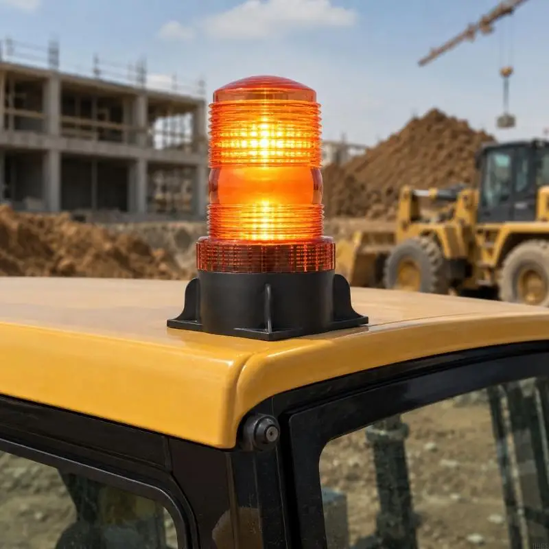 Warning Light 30 LED 9-80V Hardwired Housing for Road Work Visibility and Low Visibility Vehicle Signaling H9EE