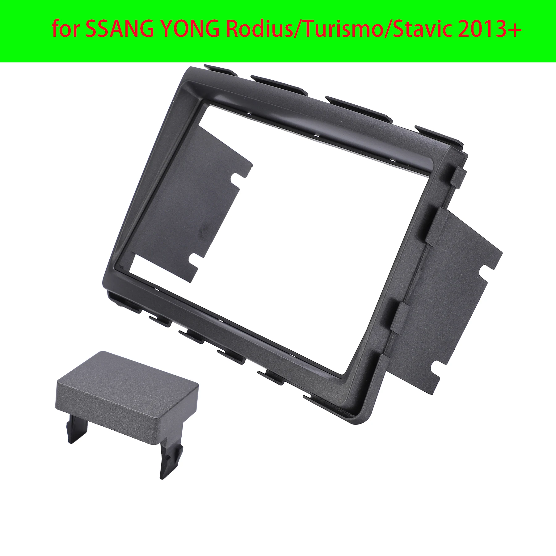 HY 2Din Radio Stereo Fascia Frame Trim Replacement for SSANG YONG Rodius/Turismo/Stavic 2013+