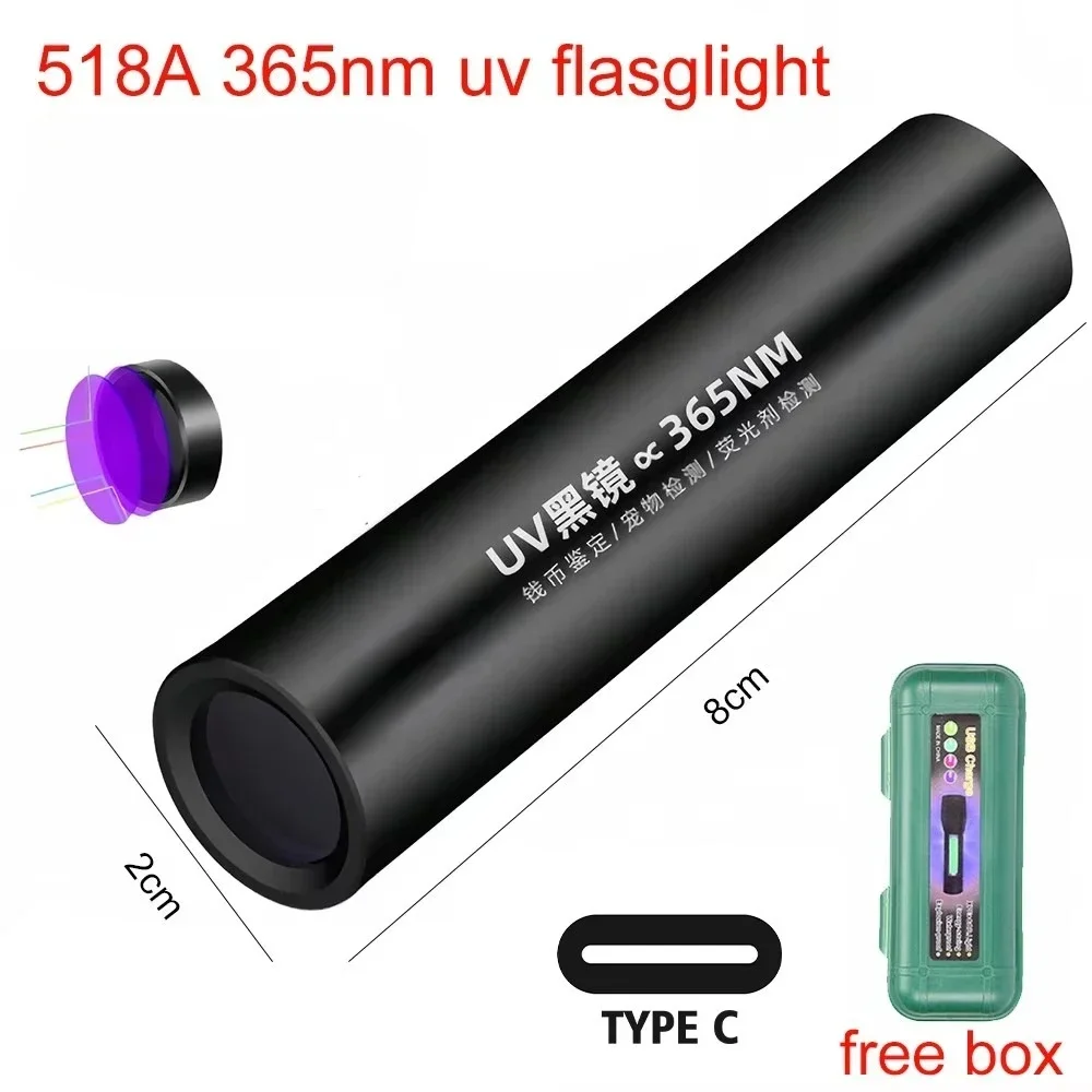 12/21/51 LED Draagbare UV Zaklamp Zwart Licht 395NM Ultraviolette Zaklamp Blacklight Detector voor Hond Urine Huisdier Vlek en Bed Bug