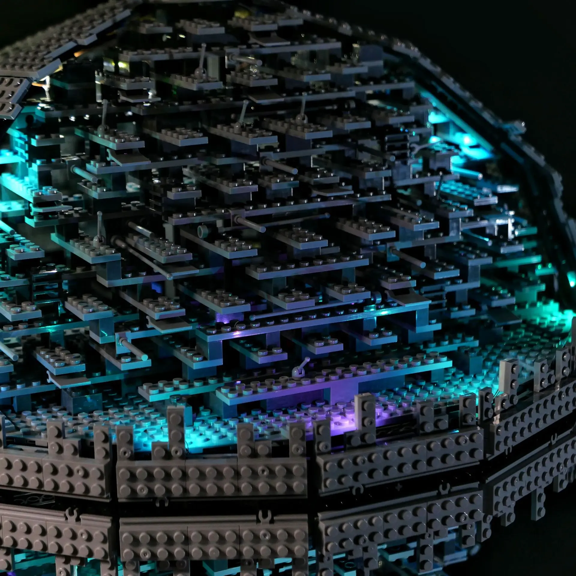 DIY LED Light Kit 10143 Space Station Building Block Model Remote Control Decorative Lighting Set Lights Only