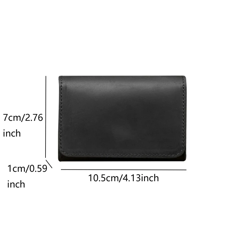 Vintege Genuine Leather Card Holder For Male and Female Student Thickened Wallet  Driver's License Youth Bank, Credit Card Bag
