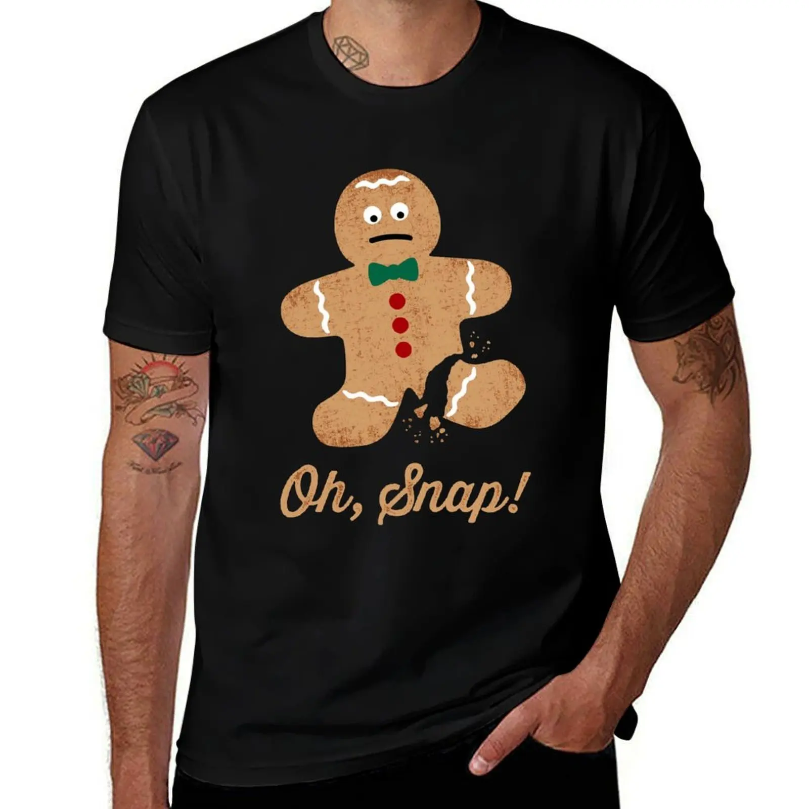 

Oh, Snap! Gingerbread Man T-Shirt t shirt man plain printed t shirts for man t shirt cotton T-Shirt