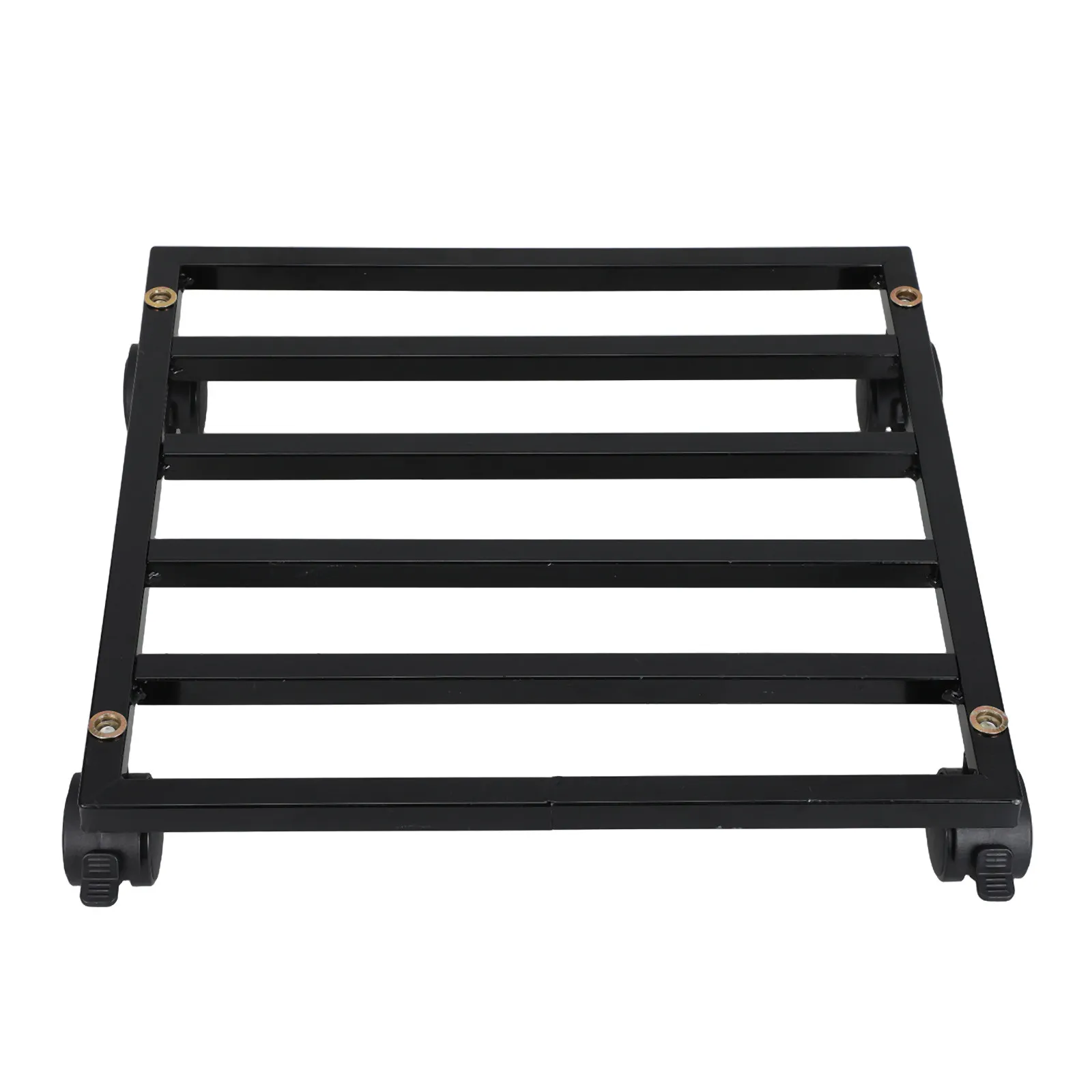 Metal Rolling Plant Stand Holder Iron Plant Pot Stand Square Flower Locking Casters Corrosion-resistant Outdoor