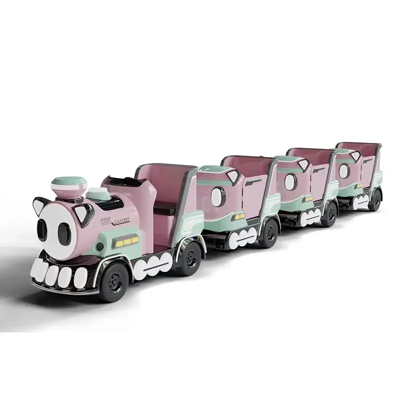 2026 Amusement Kids Train Hot Sale Happy Train Kiddie Rides Electric Ride on Train Adult
