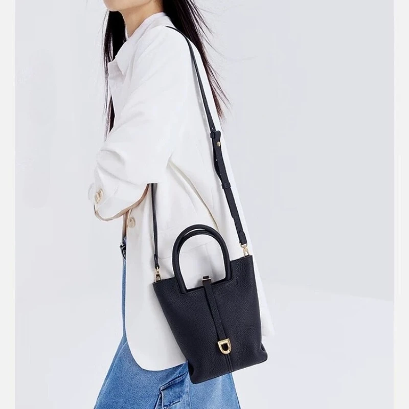 DISSONA Women's Handbag Bucket Bag 2025 New Handheld Single-Shoulder Crossbody Bag Basket Bag