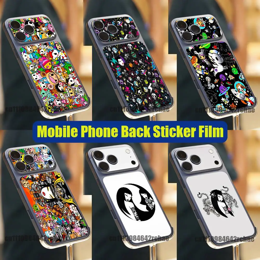 

For Japan Art T-Tokidoki iPhone 17 Pro Max Phone Back Sticker Film Decal Skin Wrap DIY Custom Stickers Full Cover