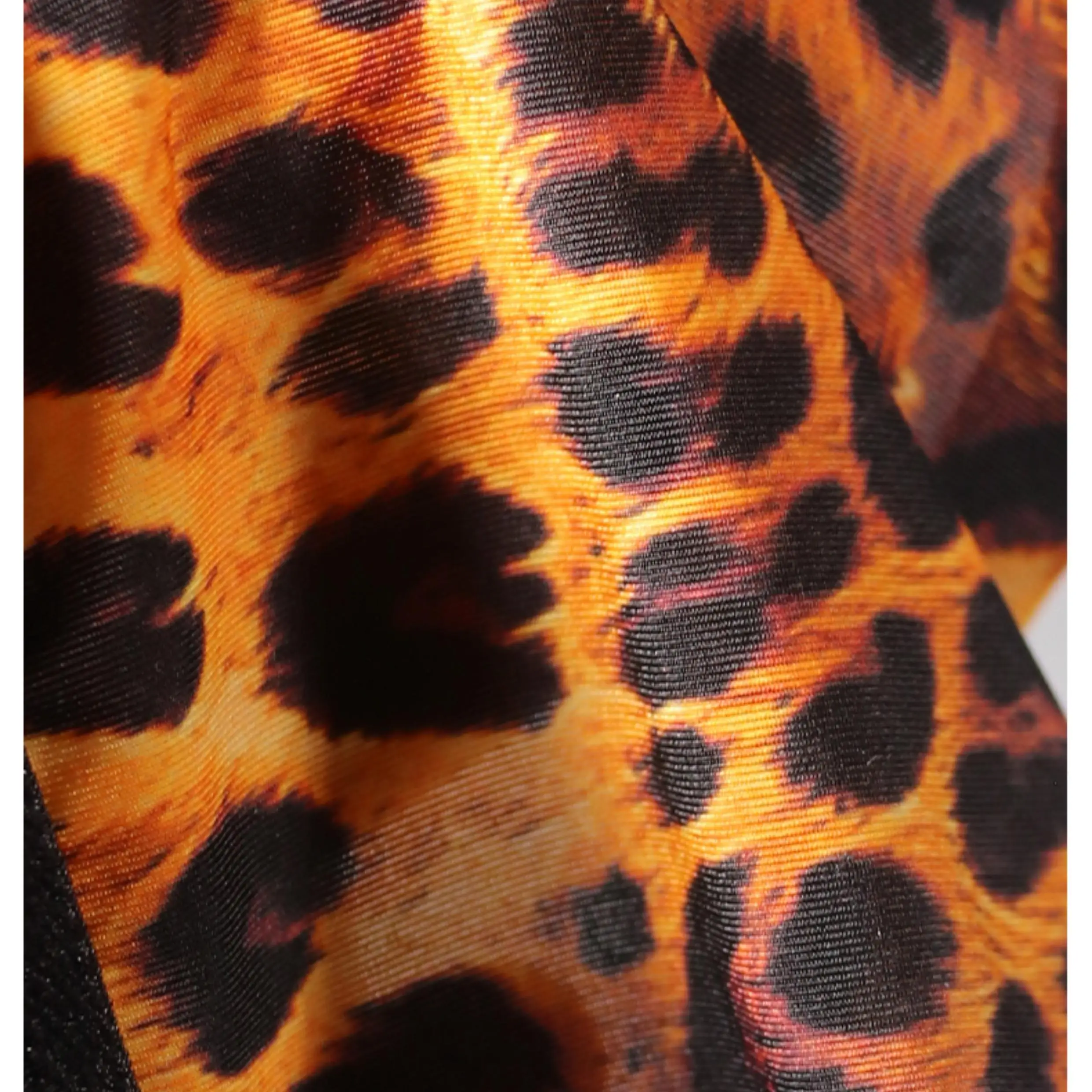 Men's underwear boxer shorts lengthened anti-friction leg ice silk sexy breathable leopard four corner bottoms