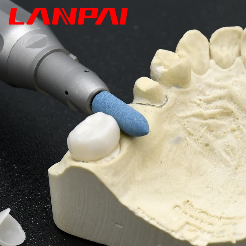 Lanpai Rubber Diamond polisher Pocerlian Zirconia Alloy High  Light Polishing Hp Dentist Tools dentistry materails