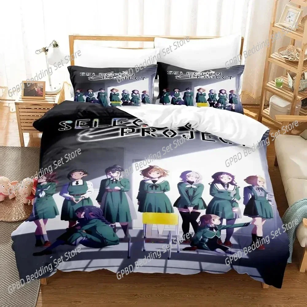 2025 New 3D Print Anime SELECTION PROJECT Bedding Set Luxury New Duvet Cover Bed Set Quilt Cover Pillowcase king Queen Size