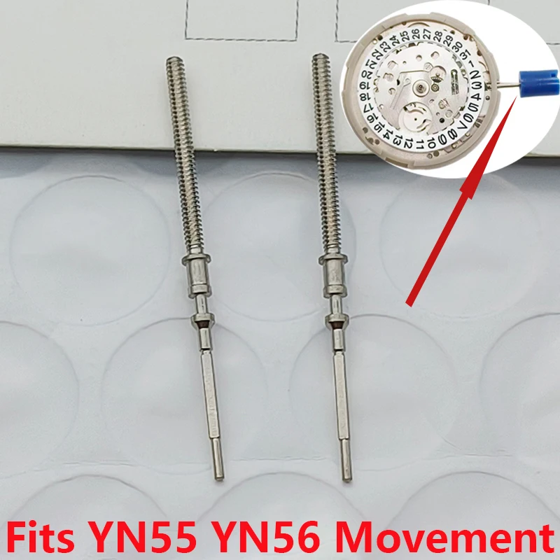 

2/4pcs YN55 YN56 Movement Watches Crown Stem Fits for YN55 YN56 Movement Men Watch Repair Standard Watch Crown Stem