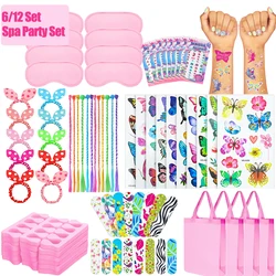 6/12Set Spa Party Supplies Favors for Girls Kids Birthday Hot Pink Party Favors School Supplies for Girls Kids Slumber Party