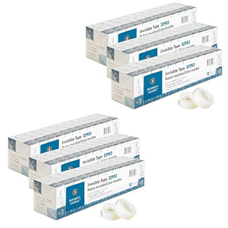 

Business Source Premium Invisible Tape Value Pack Pack of 6