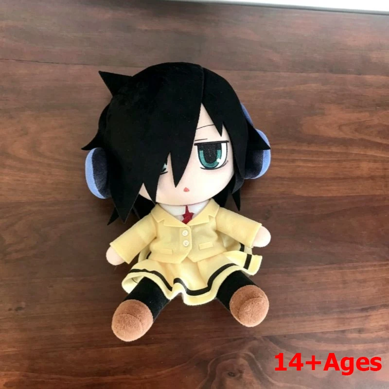 Anime Watamote‌ Kuroki Tomoko Cosplay Doll Cartoon Plush Stuffed Cotton Doll Adult Collection Room Decoration