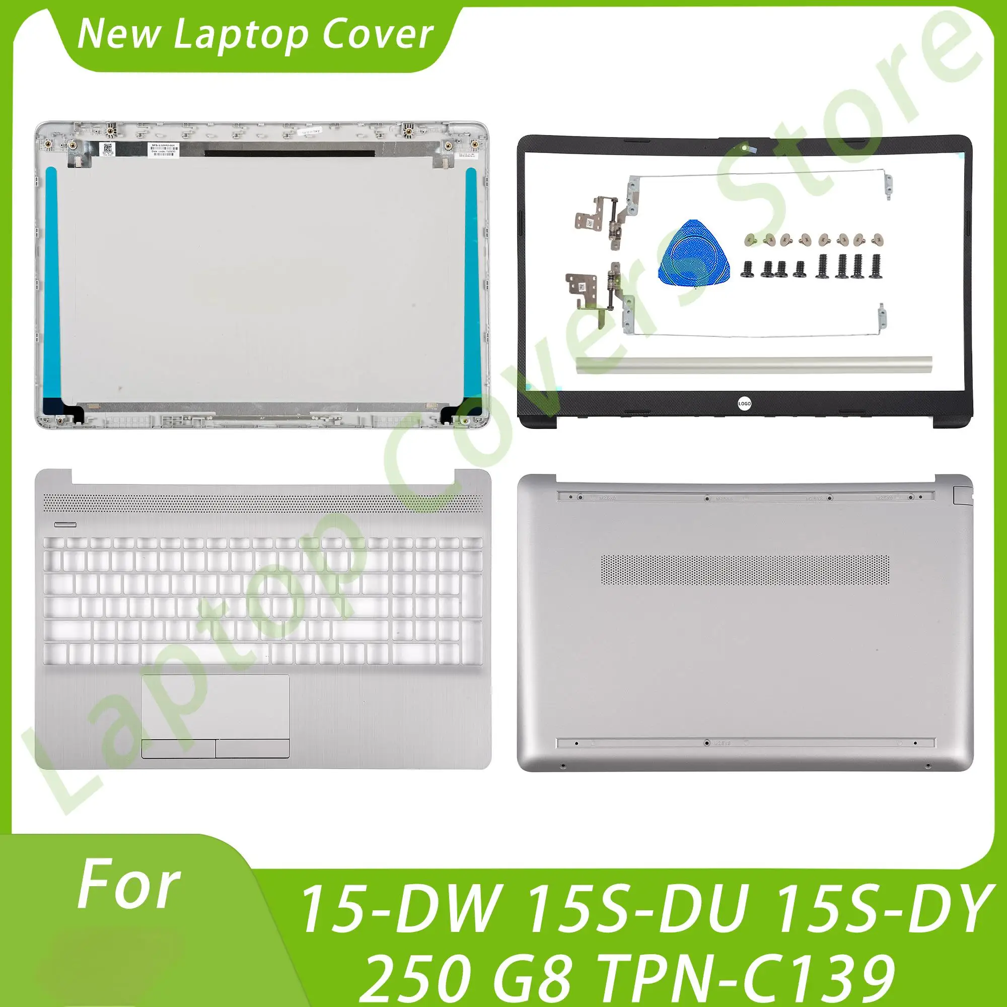 

Notebook Parts For 15-DW 15S-DU 15S-DY 250 G8 TPN-C139 LCD Back Cover Front Bezel Keyboard Bottom Hinges Hingcover Replace