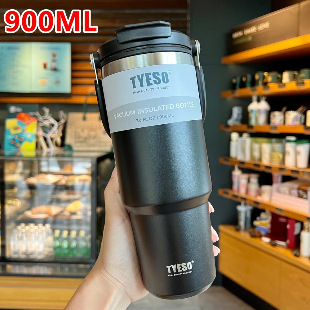 Coffee Mug Cup Stainless Steel Thermos Bottle Double-layer Insulation Cold And Hot Travel Cup Vacuum Flask Car Water Bottle