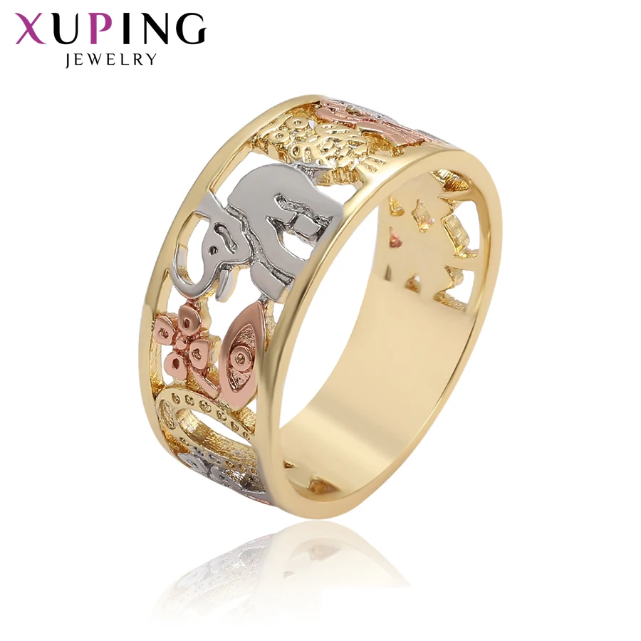 Xuping Jewelry Fashion Popular Charm Design Ring for Women with Mulicolor Gold Plated A00909231