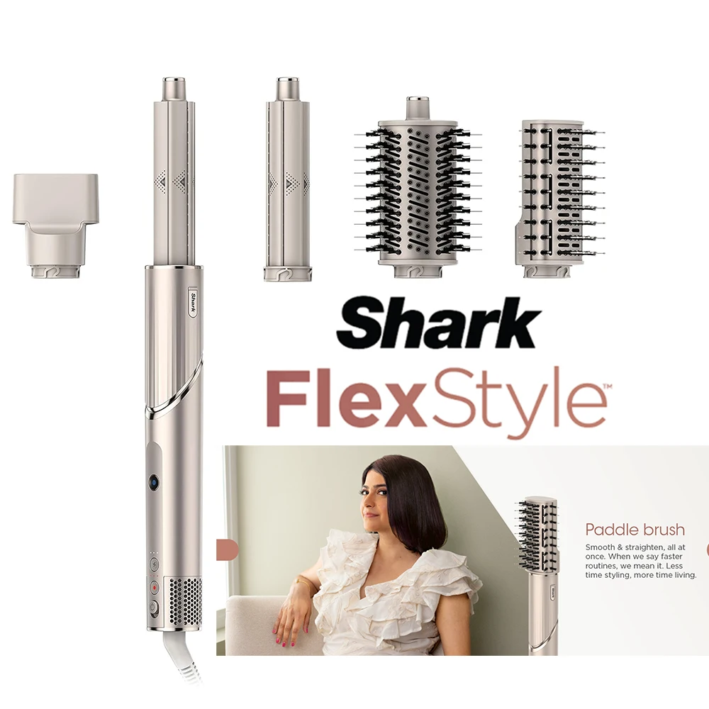 

Shark FlexStyle HD430 Negative Ion 5-in-1 Hair Dryer&Air Styler Wrap,Powerful Brush & Multi-Styler With Auto-Wrap Curlers