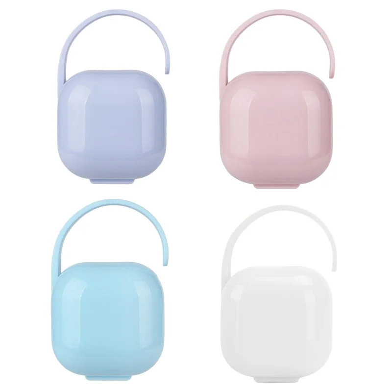 Baby PP plastic pacifier box will carry pacifier box small food zero pacifier box Maternal and infant products