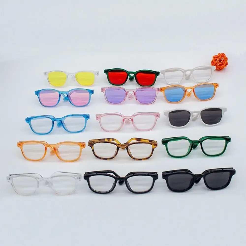 9.5cm Glasses Clothes Fashion Round Frame Dolls Glasses Cute for 15cm/20cm Cotton Dolls/1/3 1/4 BJD Dolls