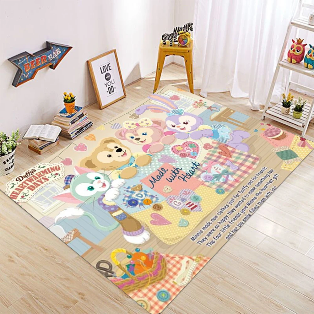 

MINISO Disney Lovable Cartoon Carpets Non Slip Wonderful Kitchen Floor Mat Tamiflu and Friend Printed Rug Spring Camping Rugs
