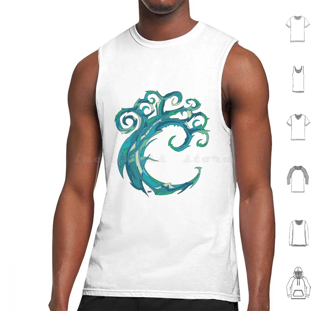 Simic Combine Guild Tank Tops Print Cotton Magic Guild Guild Ravnican Guild Guilds Of Ravnica Simic Combine Simic Original