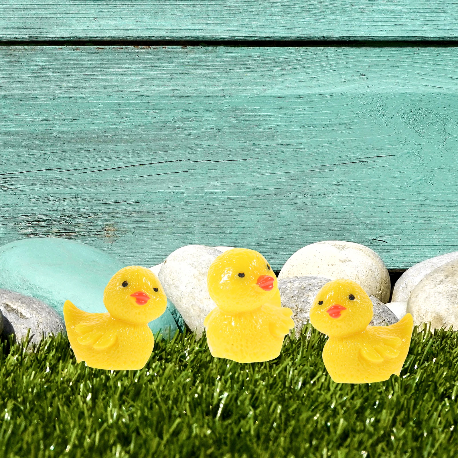 

10 Pcs Miniature Garden Accessories Lovely Resin Ducks Bright Colors Fade Resistant Perfect for Mini Gardens Home Decor Tiny