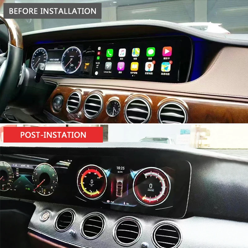 STLF CLRAK New Android System Radio Display Multimedia Player Central Control Instrument Screen for Mercedes S350
