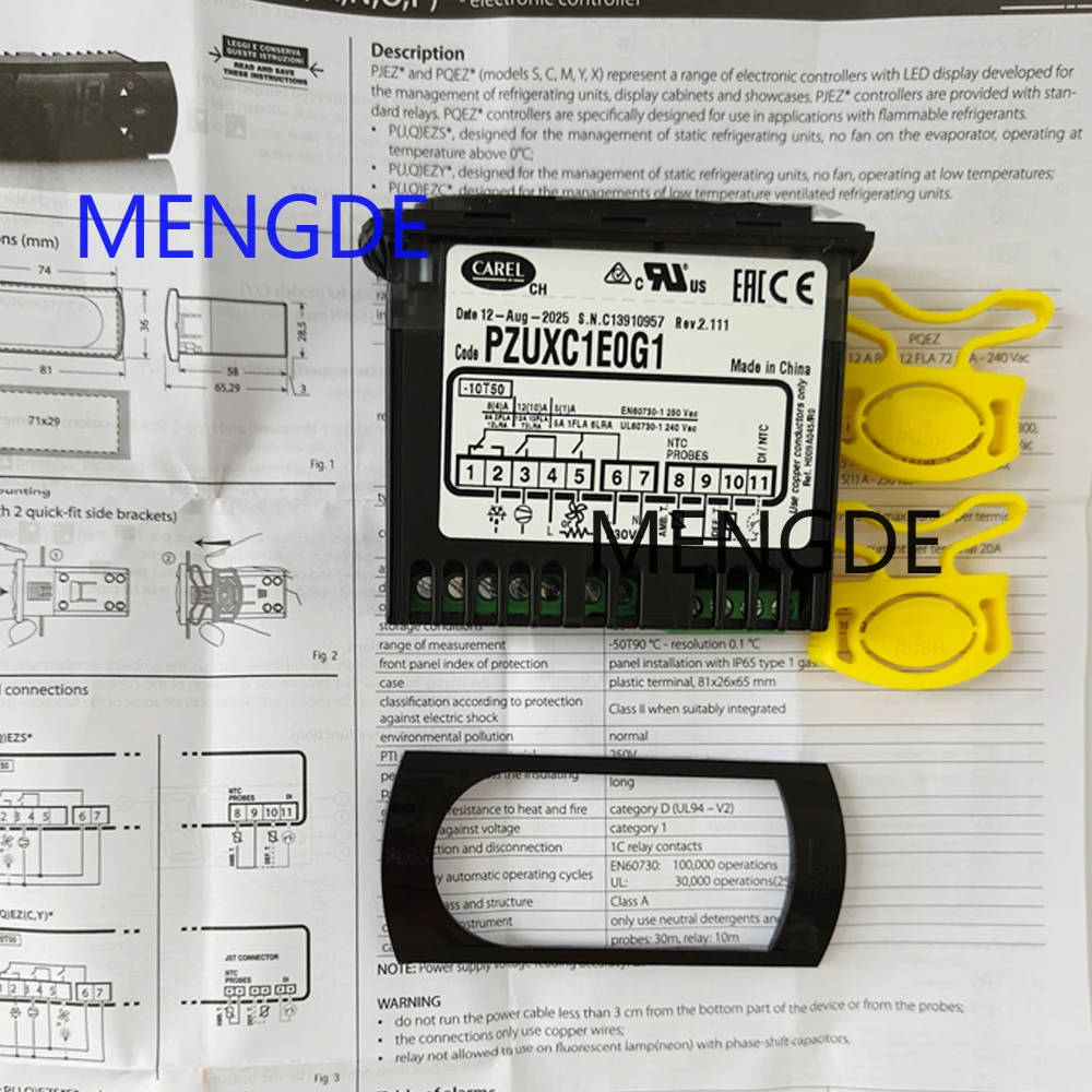 CAREL PZUXC1E0G1 Temperaturregler Neues Original