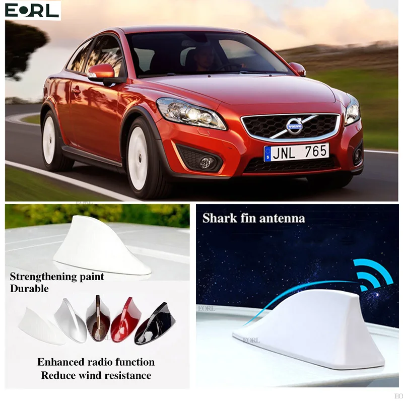 

For Volvo C30 Shark Fin Antenna FM Signal Super Aerials Amplifier Waterproof Signal Amplifier FM/AM Radio Aerials