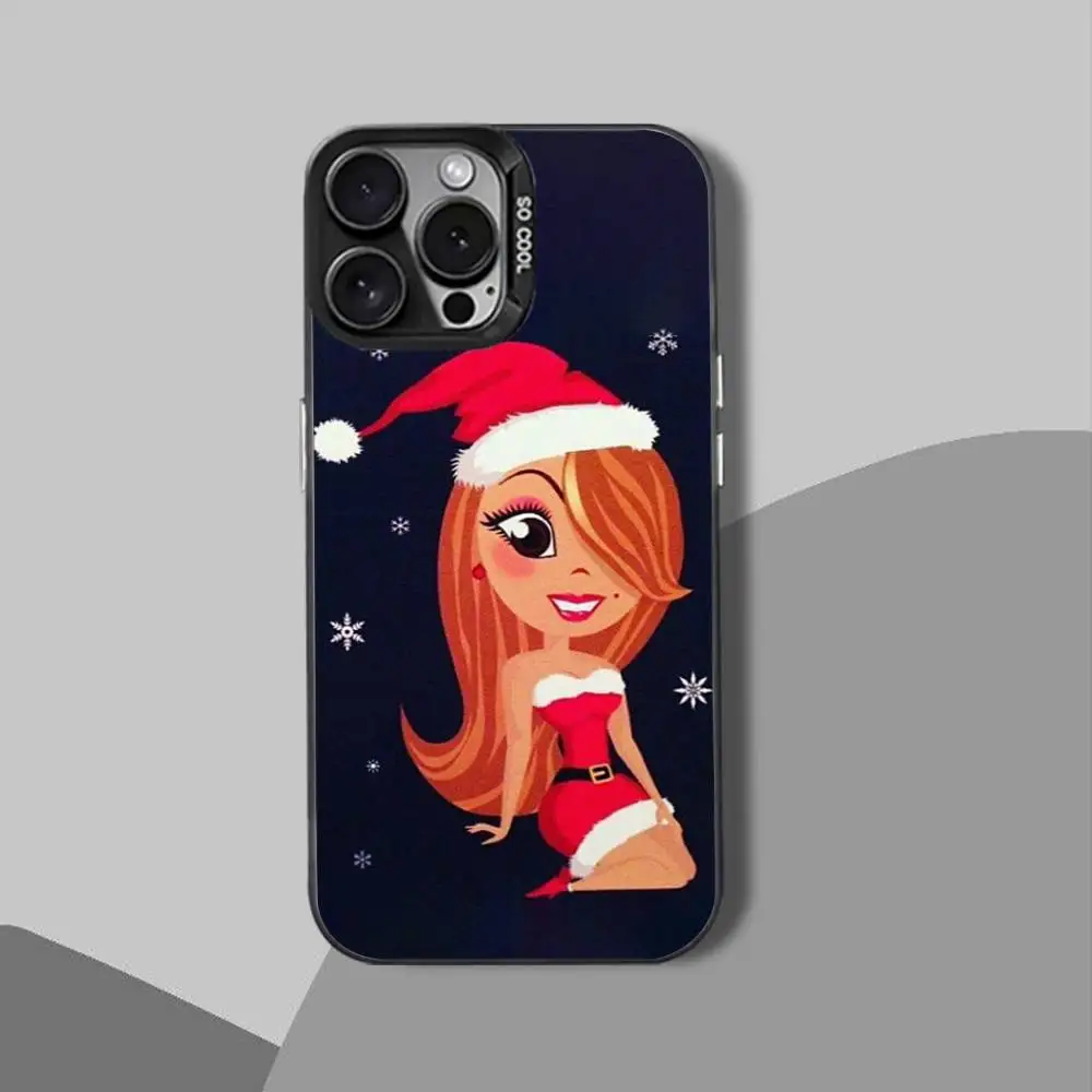M-Merry C-Christmas-ES Phone Case For iPhone 15,17,12,14,13,16,11,Mini,Max,Air,Plus,Pro,E Protect Cover black