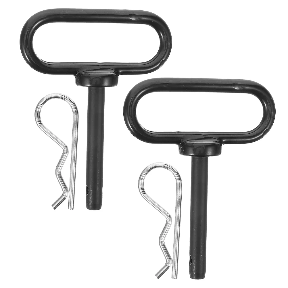 2 Pcs Lawn Mower Equalizer Sway Hitch Pins Hay Wagon Bolt Trailer Hooks Anti Wobble Lock for Tractor Mechanical Clip