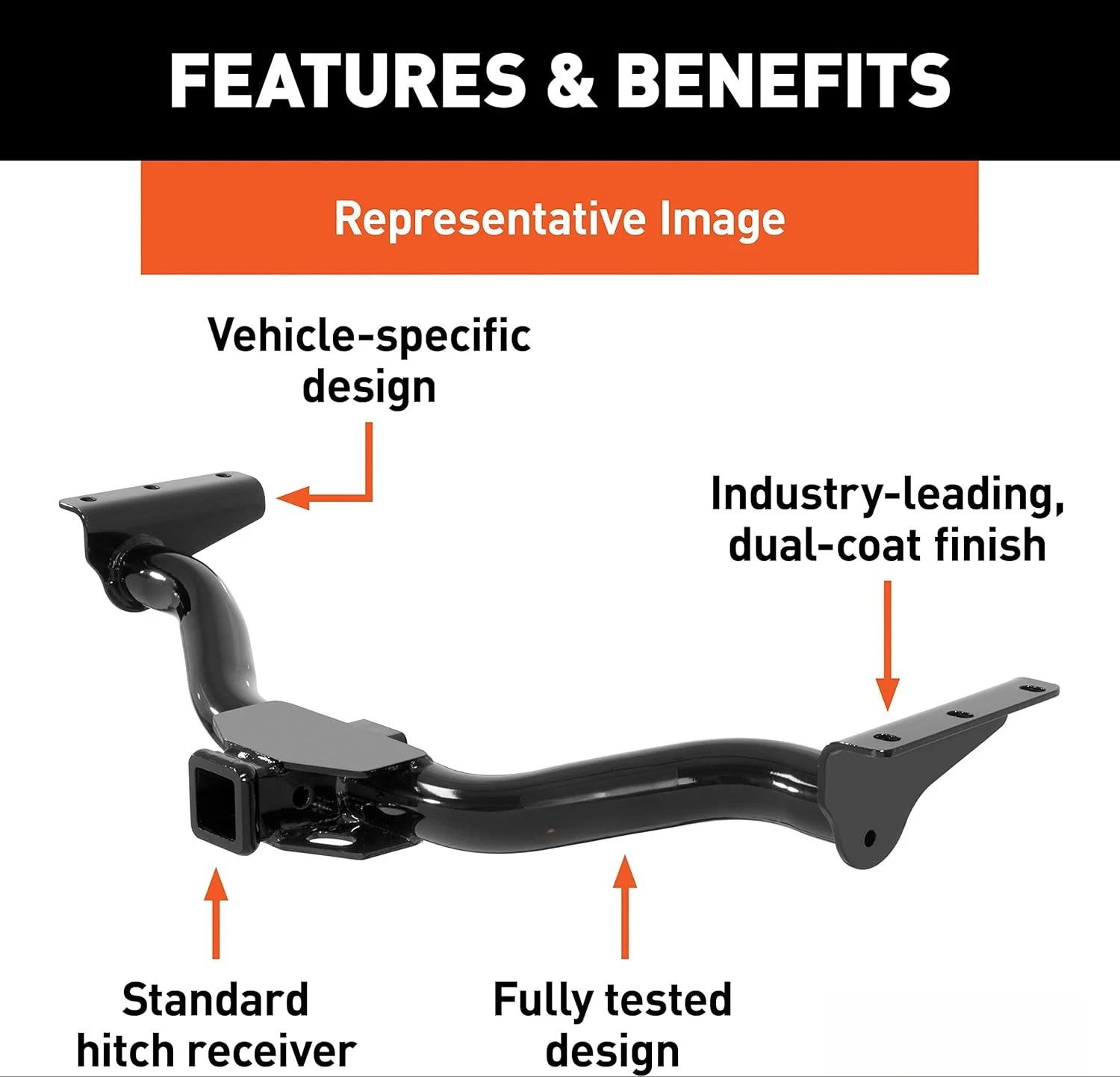 

13472 Class 3 Trailer Hitch, 2-Inch Receiver, Fits Select , Honda Pilot